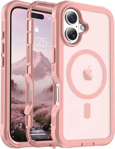 Vista 36 de jaroco - Funda magnética compatible con MagSafe para iPhone 11 de 6.1 pulgadas; protección de grado militar contra caídas, de doble capa