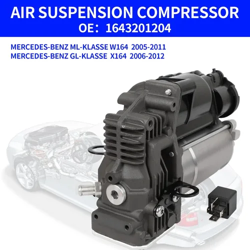 Vista 6 de Reemplazo de la bomba del compresor de la suspensión del aire para 1643201204 Mercedes Benz W164 X164 GL320 GL350 GL450 GL550 ML320 ML350