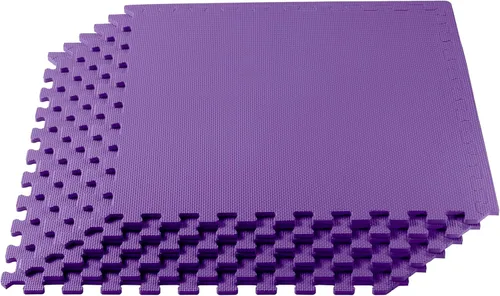 Vista 22 de We Sell Mats - Baldosas multiusos de espuma EVA con un grosor de 0.5 pulgadas, alfombrillas entrelazadas para gimnasios de interior y para el hogar