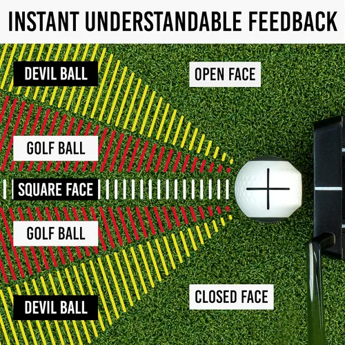Vista 5 de PuttOUT Entrenador de Ángulo de Cara Devil Ball - Perfecciona tu Putting