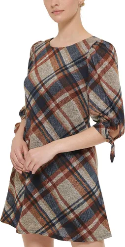 Vista 2 de Jessica Howard Vestido corto de manga suave para mujer