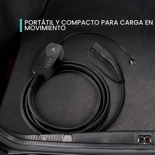Vista 6 de Lectron Cargador Tesla de Nivel 1 (WiFi) con Control de Aplicación – 12 Amperios, 120V, Enchufe NEMA 5-15, Cable de Extensión de 16 pies, Conector