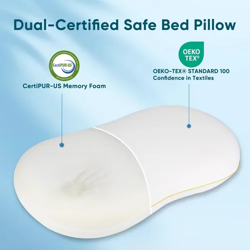 Vista 6 de Almohada cervical refrescante para dormir de lado, almohada cervical refrescante para dormir de lado, almohadas de espuma viscoelástica para dormir