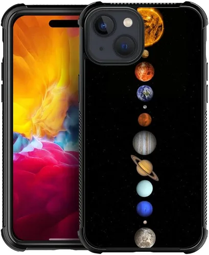 Vista 114 de CARLOCA Funda compatible con iPhone 15, increíble patrón de luz espacial nebulosa para niñas y niños, ultra protección, a prueba de golpes