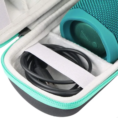 Vista 9 de Khanka Estuche rígido de viaje para altavoz Bluetooth impermeable JBL Flip Verde azulado