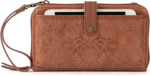 Vista 29 de The Sak Iris Bolso para smartphone cruzado Aspen Stripe / Crochet