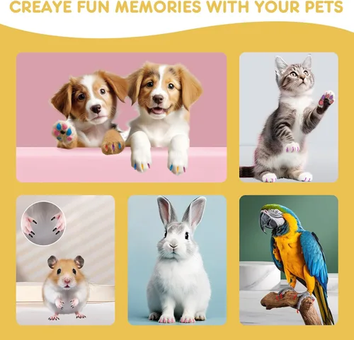 Vista 5 de 7 colores de esmalte de uñas de perro de secado rápido, esmalte de uñas seguro para mascotas, fácil de aplicar, no tóxico, uñas para perros