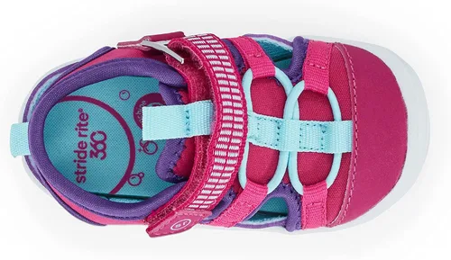 Vista 7 de Stride Rite 360 Tenis Blake para niñas, fucsia, talla 3 para bebés, Fuschia