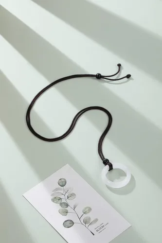 Vista 4 de PESOENTH Collar con colgante de cristal curativo para mujer, cristales de amatista púrpura natural, piedras preciosas de cuarzo, collar de cordón