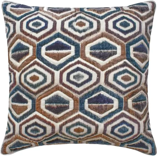 Vista 16 de The HomeCentric Fundas de almohada, fundas de cojín decorativas marrones para sofá de 16 x 16 pulgadas (15.7 x 15.7 in), cojines jacquard, 7. Marrón
