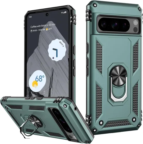Vista 17 de LUMARKE para Google Pixel 3A XL - Funda con protector de pantalla, funda protectora grado militar probada contra caídas de 16 pies con soporte