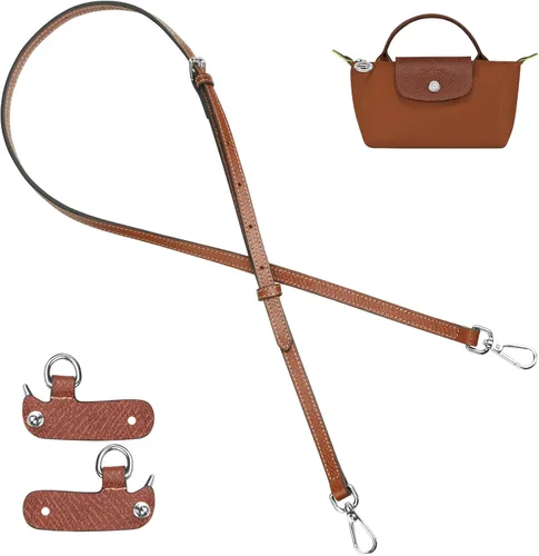 Vista 11 de Jiesinlov Correa de Hombro de Cuero para Bolso de Repuesto, Kit de Conversión Ajustable para Bandolera Compatible con Mini Bolso Antracita
