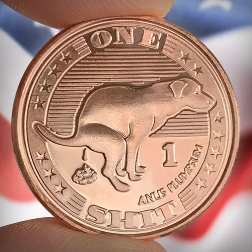 Vista 3 de ZFG Inc. Zero F's Given - Novedades de monedas de cuarto de regalo, Give One Sh*t, paquete de 10