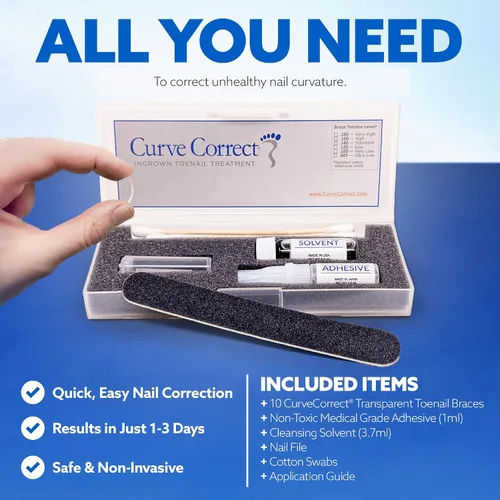 Vista 2 de Tratamiento del hogar para uñas encarnadas CurveCorrect
