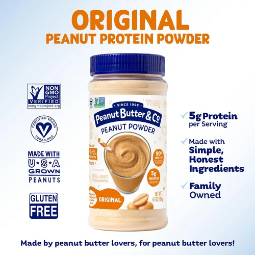 Vista 4 de Mighty Nut, crema de cacahuete en polvo, 184 g (6.5 oz).
