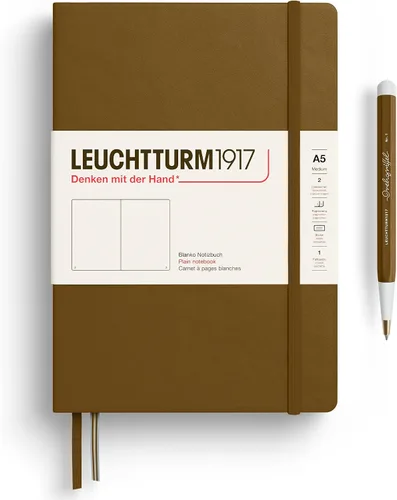 Vista 10 de LEUCHTTURM1917 373976 Cuaderno mediano (A5), tapa dura, 251 páginas numeradas, cereza, liso