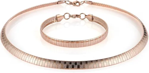 Vista 6 de HZMAN Conjunto de collar y pulsera de cadena Omega de acero inoxidable de 8mm sólido de 18 pulgadas y pulsera de 8.5 pulgadas Colorido