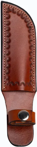Vista 14 de Hulara Genuine Leather Knife Sheath – Handmade Leather Knive Holder with Belt Loop, Fits 4-10" Blade – Fixed Blade Knife Sheaths, Knifes Scabbard