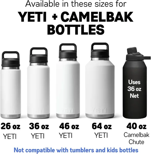 Vista 3 de Gearproz HydroNet - Bolsa de transporte con asa y correa para el hombro para botellas YETI Rambler y botellas de agua Camelbak, accesorios