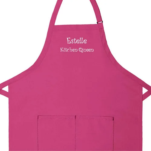 Vista 2 de THE APRONPLACE Personalized Apron Embroidered Add Your Own Text, 2 Lines