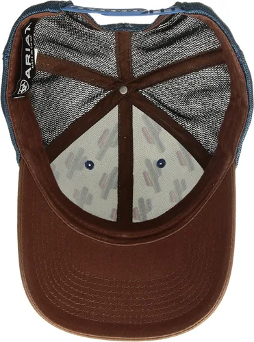 Vista 3 de ARIAT Serape Cactus Mesh Snap Gorra para mujer blancoazul talla única BlancoAzul