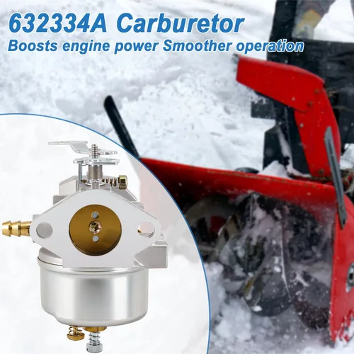 Vista 2 de 640052 Carburador compatible con Tecumseh 632334A 632334 632370A 640349 640054 640058 8Hp 9Hp 10Hp 5Hp Hmsk80 Hmsk100 Hm80 Hm100 Motores Craftsman