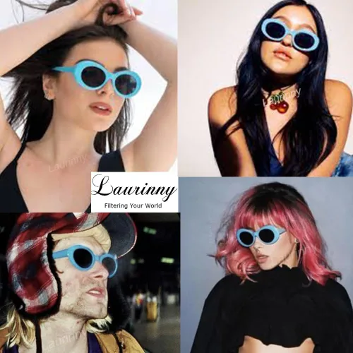 Vista 4 de Auténticas gafas de sol Clout Bold Oval Retro Mod Moda Gafas de sol Clout lente redonda