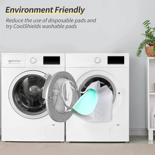Vista 7 de CoolShields - Almohadillas de cama impermeables para incontinencia de 34 x 36 pulgadas (paquete de 1), lavables y reutilizables, protector