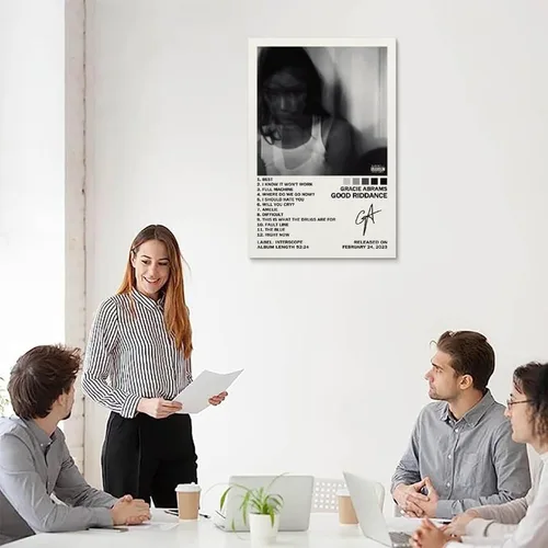 Vista 5 de UTOYA Gracie Abrams Good Riddance - Póster decorativo en lienzo para dormitorio, 12 x 18 pulgadas