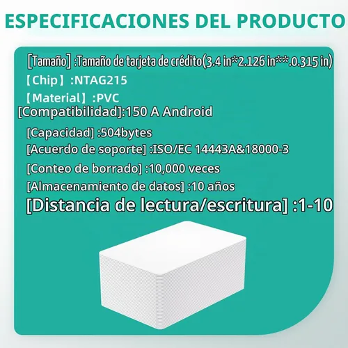 Vista 5 de 30 tarjetas NFC, etiquetas NFC, tarjetas de visita NFC, 215 tarjetas en blanco, 504 bytes programables, etiquetas NFC compatibles con teléfonos