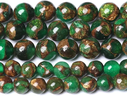 Vista 19 de 60 cuentas sueltas de piedra natural de turquesa africana de 0.236 pulgadas (6 mm) para hacer joyas, pulseras de bricolaje