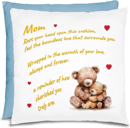 Vista 43 de Almohada para el día de la madre para mujer, almohada personalizada, regalos para mamá, regalos para mamá, almohada para mamá