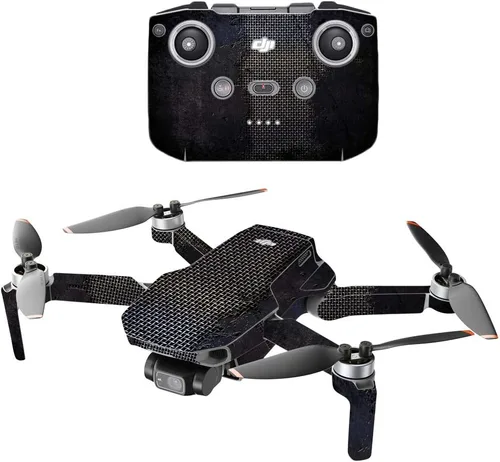 Vista 19 de MIGHTY SKINS Compatible con DJI Mini 2 Dron portátil – Pared negra Funda protectora de vinilo duradera y única Fácil de aplicar, quitar
