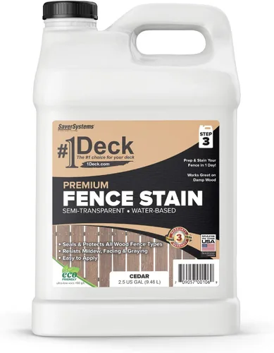 Vista 14 de Tinte para valla de madera #1 Deck Premium - Sellador semitransparente (1 galón, nogal oscuro)