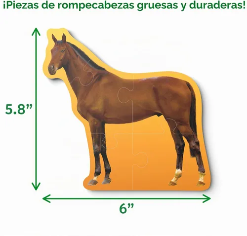 Vista 7 de Skillmatics Rompecabezas Paso a Paso – Rompecabezas de 40 Piezas y Rompecabezas para Niños Pequeños, Animales de Granja, Rellenos de Calcetines