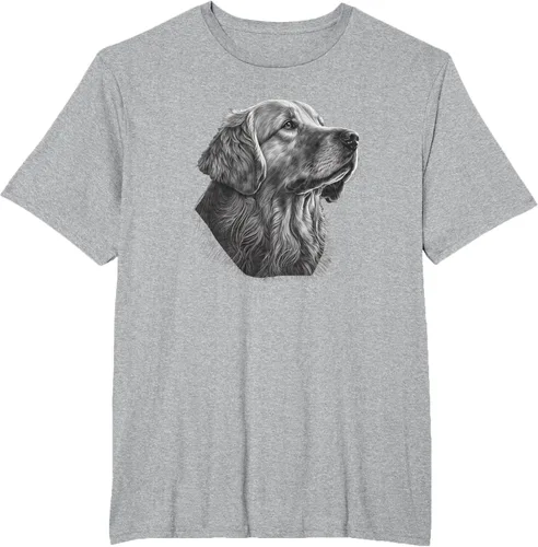 Vista 81 de Camiseta divertida Golden Retriever, Negro