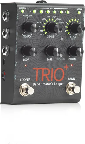 Vista 5 de DigiTech Trio+ Band Creator + Looper con interruptor de pie FS3X, 4 cables y fuente de alimentación