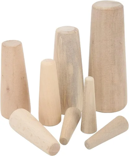 Vista 8 de Enchufe de madera cónico de emergencia con casco, 10 tapones cónicos para evitar el drenaje de barco, kit de tapones de drenaje para barcos, yates