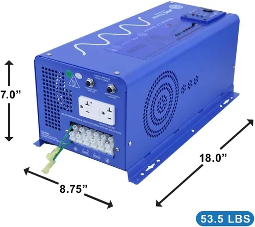 Vista 6 de AIMS Potencia 24 V Cargador Inversor Sinusoidal puro