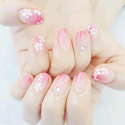Vista 5 de 30 hojas de calcomanías de arte de uñas, diseño de corazón, plumas, flores, 3D, autoadhesivas, holográficas, mariposas, luna, decoración de uñas