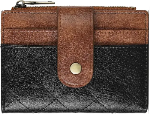 Vista 18 de GAEKEAO Billeteras pequeñas para mujer, con bloqueo RFID, plegable, de piel vegana, con bolsillo con cremallera, ventana de identificación