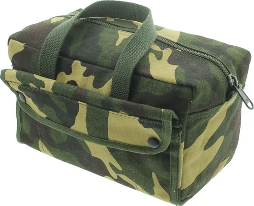Vista 10 de Bolsa de herramientas de lienzo resistente, bolsa de transporte de campo militar, bolsa de almacenamiento de suministro de propósito general