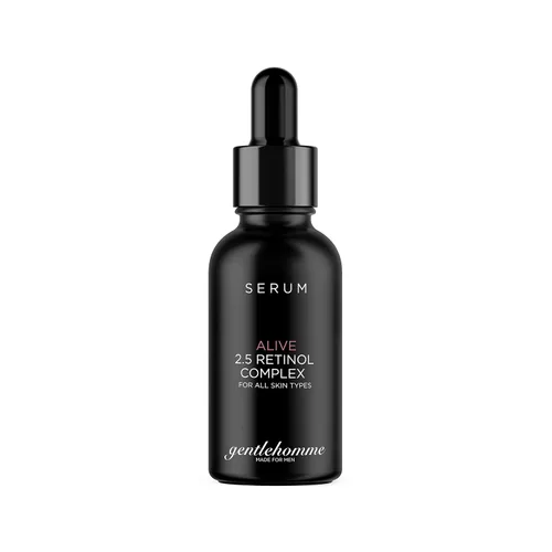 Vista 2 de Gentlehomme Suero de retinol antienvejecimiento para hombres, suero hidratante con ácido hialurónico, vitamina B6 y aloe vera, reduce los signos
