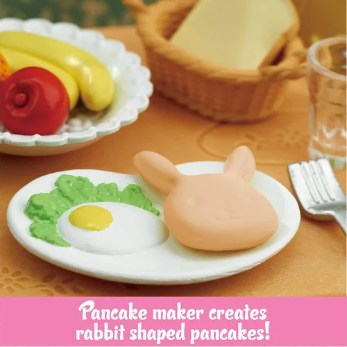 Vista 4 de Calico Critters, muebles y decoración para casa de muñecas, juego de desayuno