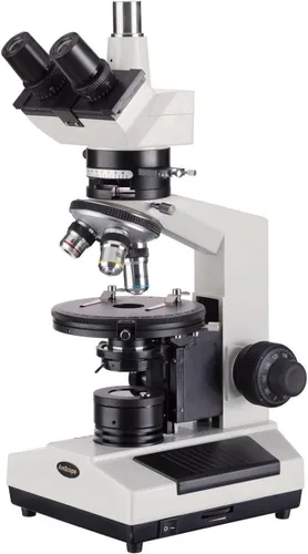 Vista 5 de AmScope PZ200BA Microscopio binocular polarizador, 40X-640X