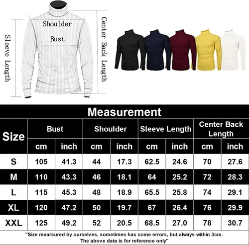 Vista 6 de Amussiar Sudadera de cuello alto para hombre, de manga larga, elástica, ligera, térmica, básica