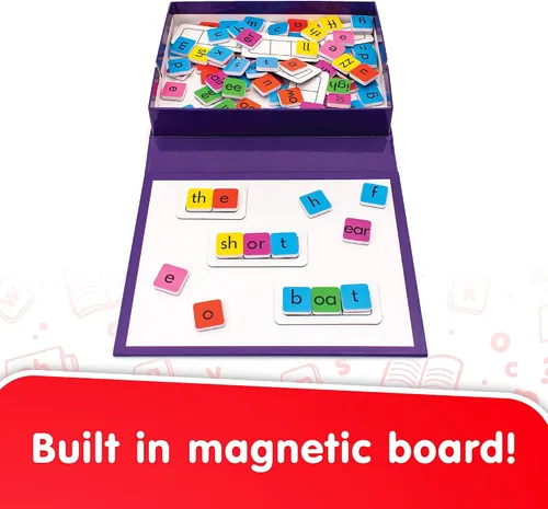 Vista 3 de Junior Learning Azulejos Rainbow Phonics con tablero magnético incorporado