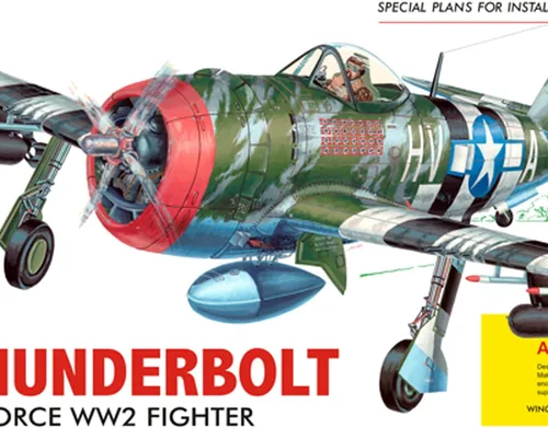 Vista 4 de Guillow's P-47D Thunderbolt Modelo Kit