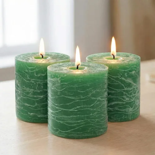 Vista 22 de Richland® Juego de 20 velas de pilar de 2 x 3 pulgadas, color marfil sin perfume