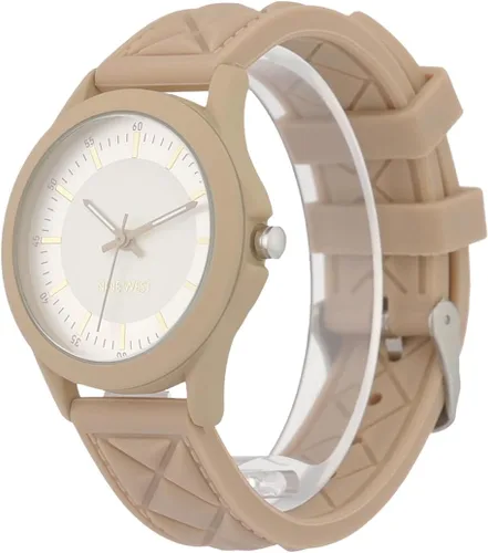 Vista 4 de Nine West Women's Textured Silicone Strap Watch